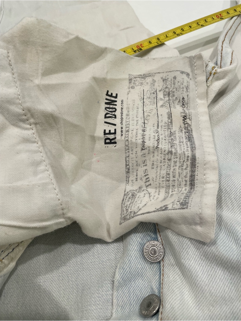 Re/Done Light Wash Women's Slim Straight Jeans LP